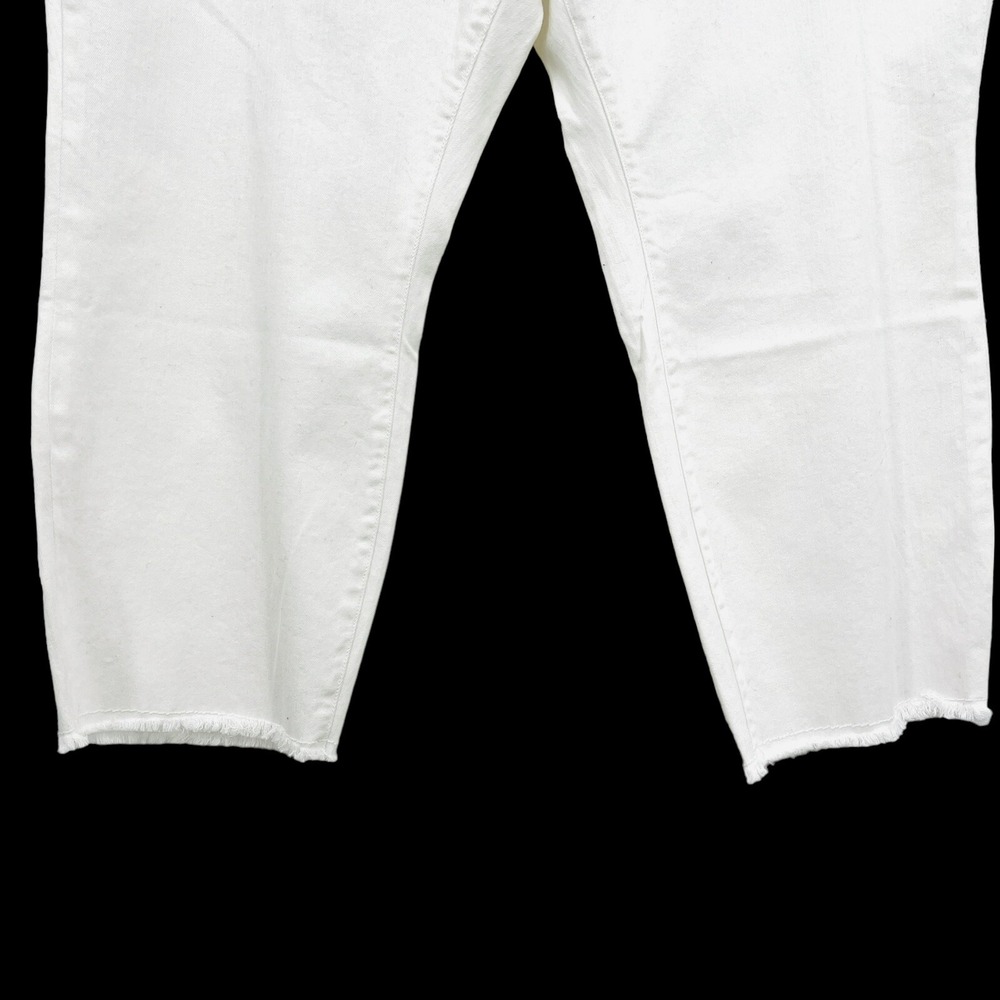 My Wonder Denim Women's White Cropped Jeans Plus Size 22 Stretch High Rise NWT - Picture 9 of 11